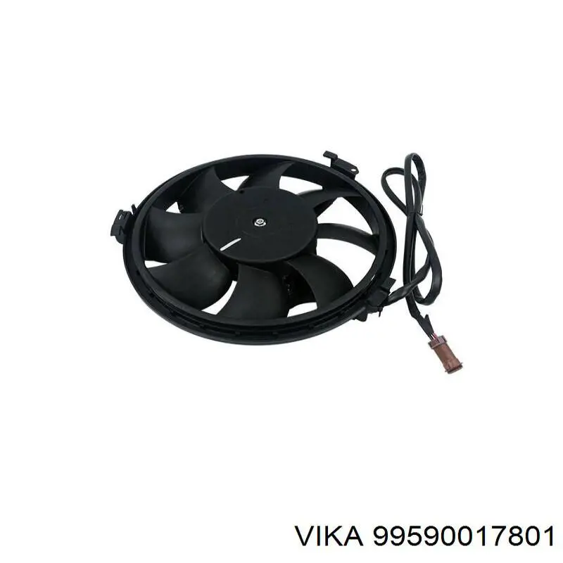 Ventilador elétrico de esfriamento montado (motor + roda de aletas) Vika 99590017801 preço, a partir de 62,99 USD