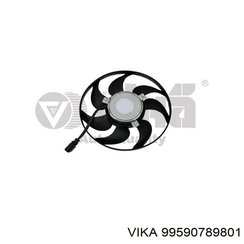 Ventilador elétrico de esfriamento montado (motor + roda de aletas) direito Vika 99590789801 preço, a partir de 62,11 USD