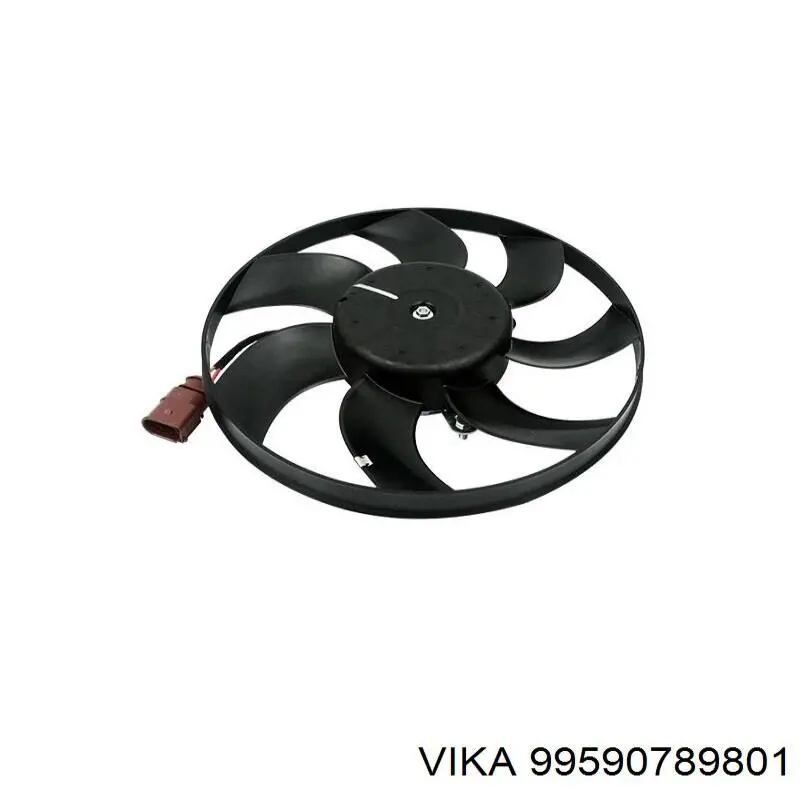 99590789801 Vika Ventilador elétrico de esfriamento montado (motor + roda de aletas) direito