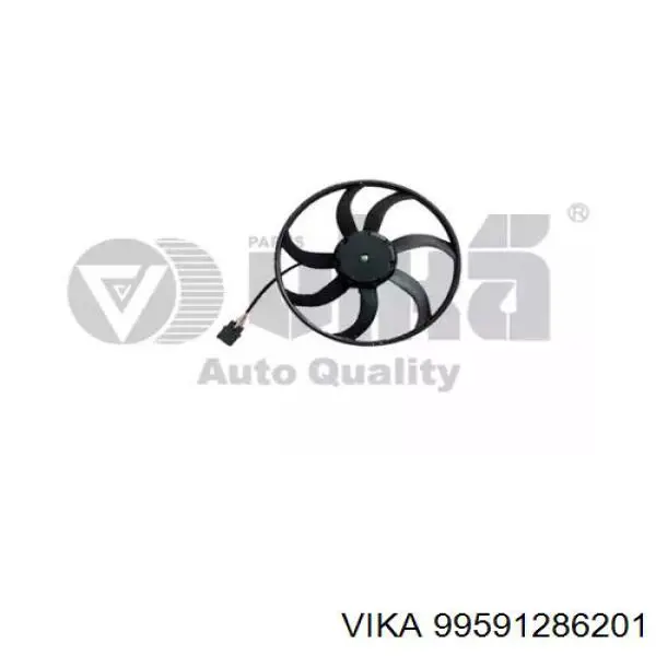 99591286201 Vika Ventilador elétrico de esfriamento montado (motor + roda de aletas) esquerdo