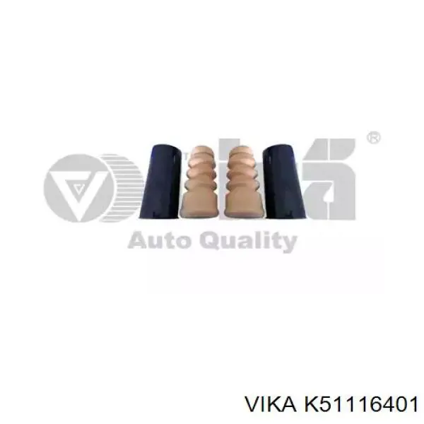 K51116401 Vika Pára-choque (grade de proteção) de amortecedor traseiro + bota de proteção