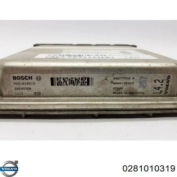 Módulo de direção (Centralina eletrônica) de motor 0281010319 Volvo