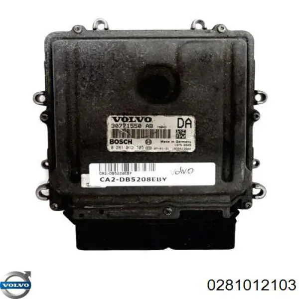 Módulo de direção (Centralina eletrônica) de motor Volvo 0281012103