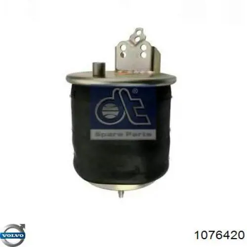 Coxim pneumático (suspensão de lâminas pneumática) do eixo 1076420 Volvo