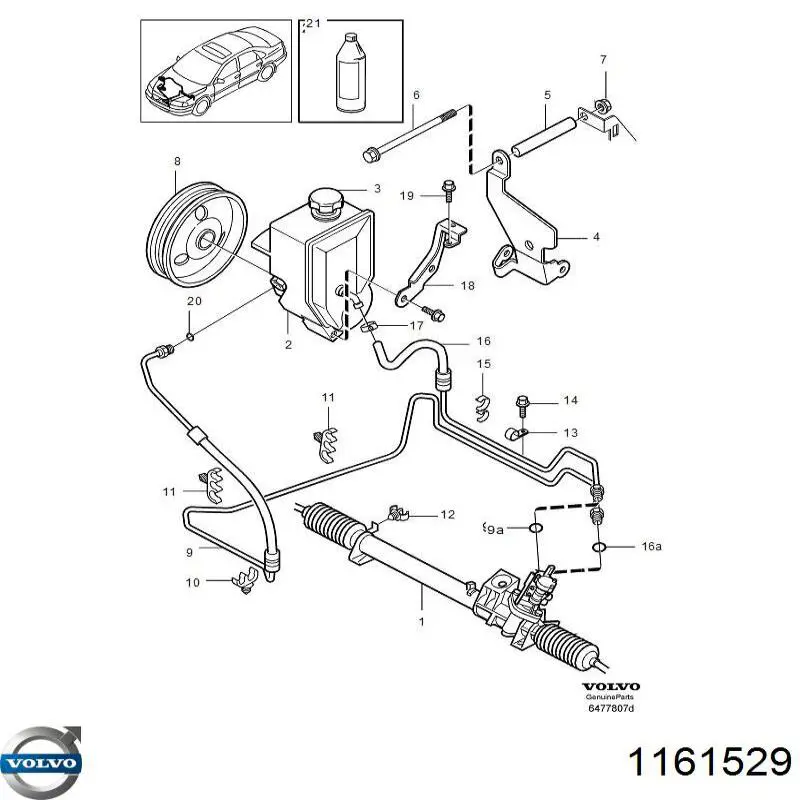Compre 1161529 Volvo Fluido da Direção hidrâulica assistida
