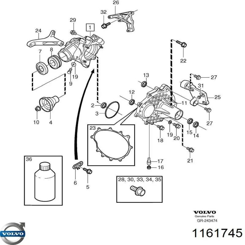 Óleo de transmissão Volvo 1161745 preço, a partir de 19,45 USD