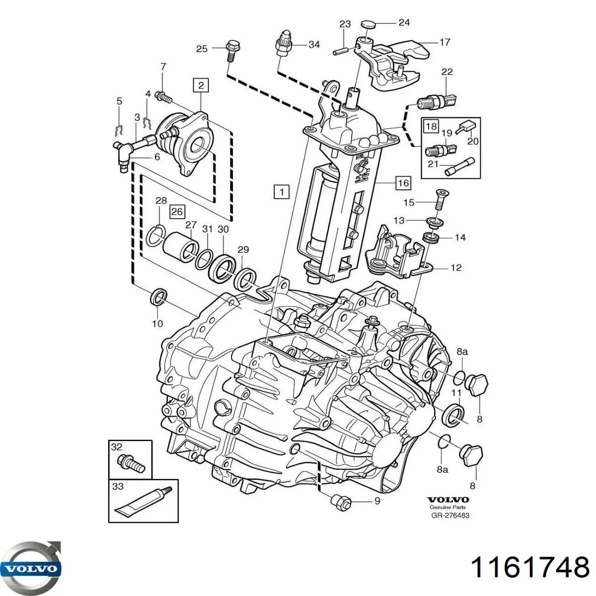  Volvo 1161748 preço, a partir de 7,70 USD