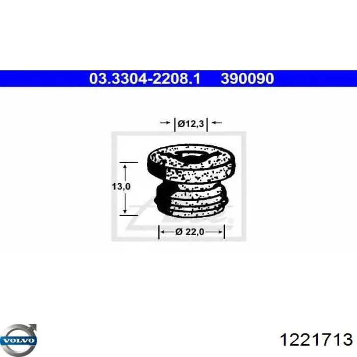 Compre 1221713 Volvo Kit de reparação de cilindro mestre do freio