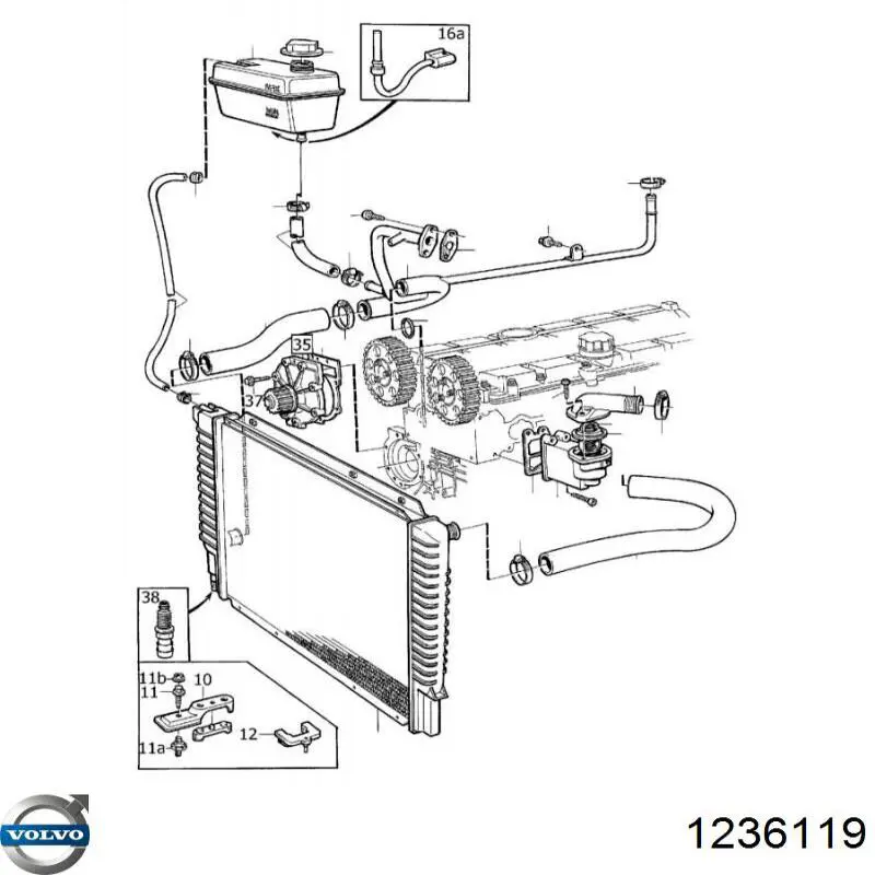 Compre 1236119 Volvo Vedante de bomba de água
