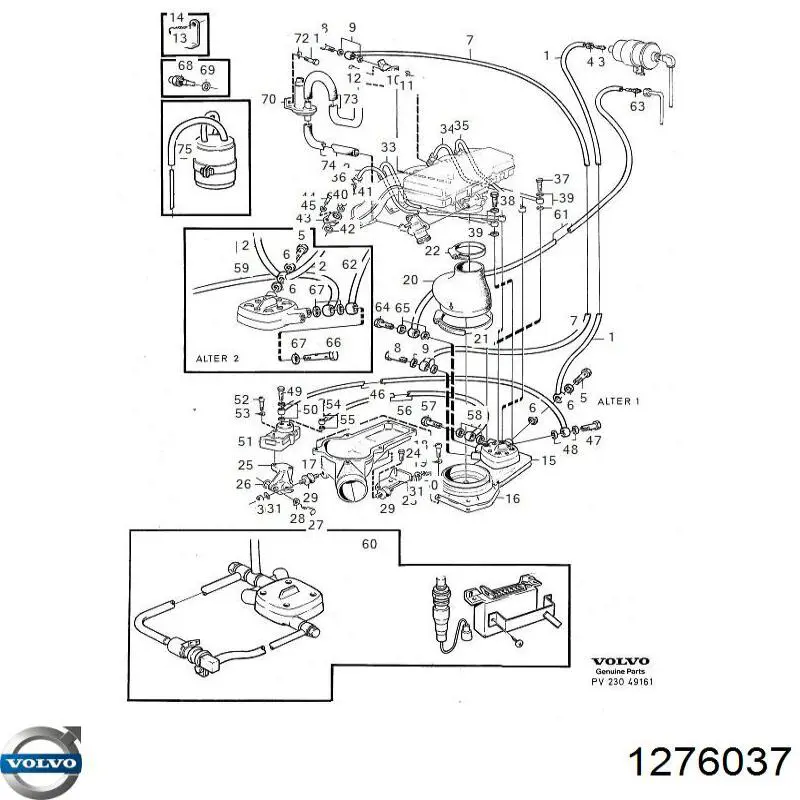 Injetor de injeção de combustível Volvo 1276037 preço, a partir de 45,01 USD