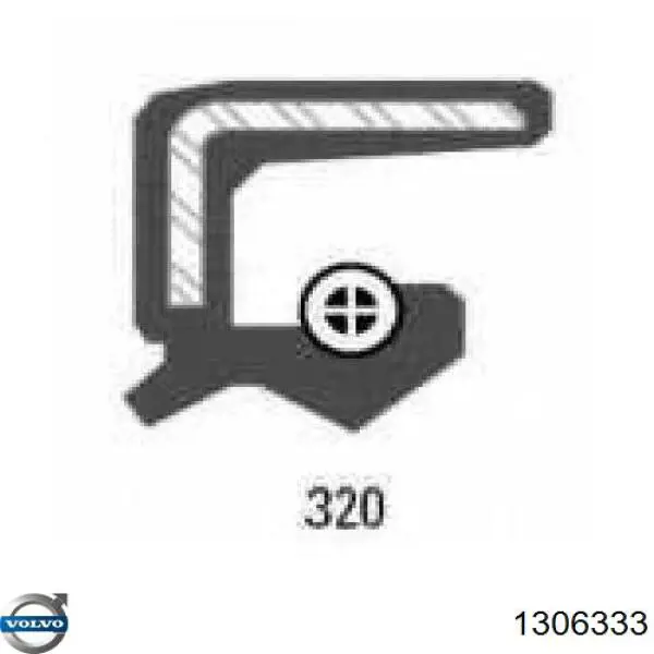 Compre 1306333 Volvo Vedação dianteira de cambota de motor