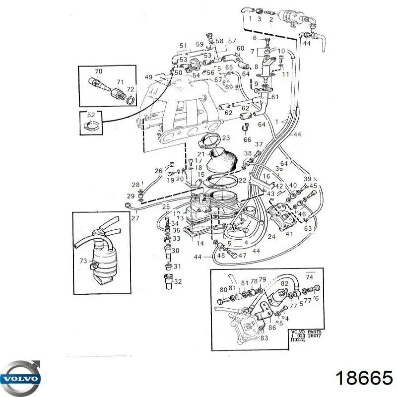 Compre 18665 Volvo Vedante de rolha de panela de motor