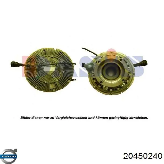 20450240 Volvo Acoplamento viscoso de ventilador de esfriamento