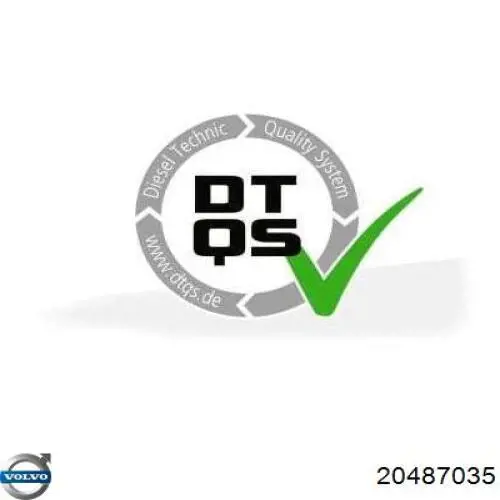 Braçadeira de união de tubo coletor de escape 20487035 Volvo