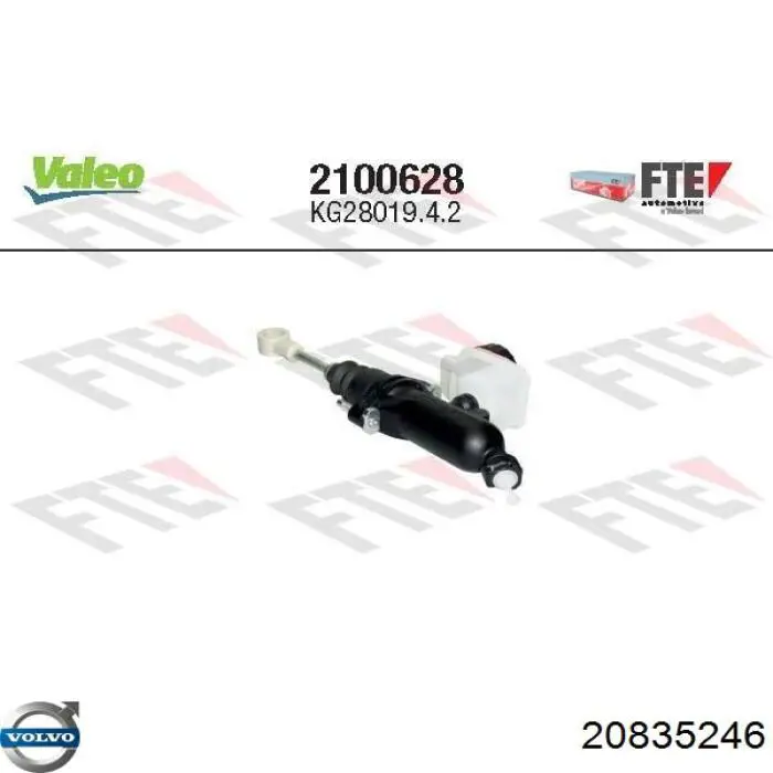 Compre 20835246 Volvo Cilindro mestre de embraiagem