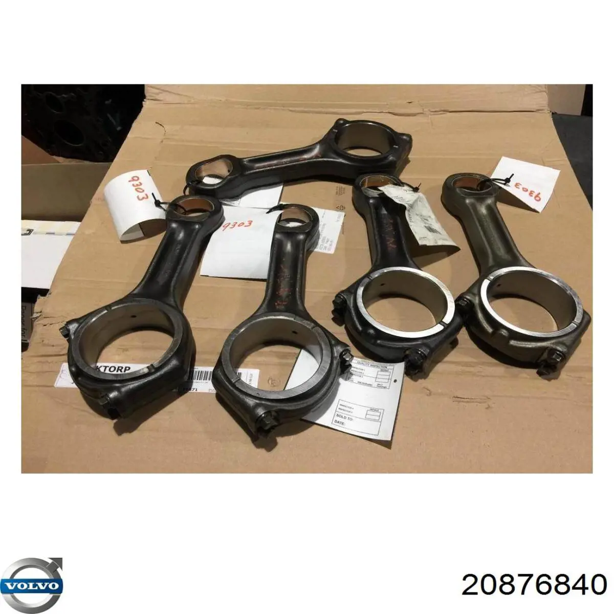 Biela de pistão de motor 20876840 Volvo