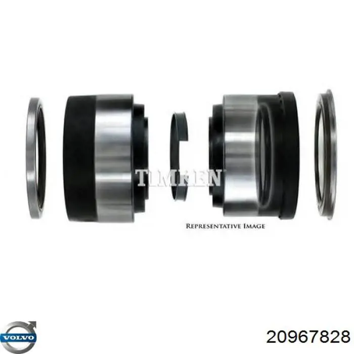 Rolamento de cubo traseiro 20967828 Volvo