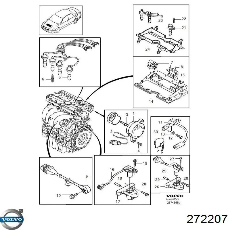 Vela de ignição Volvo 272207 preço, a partir de 22,11 USD