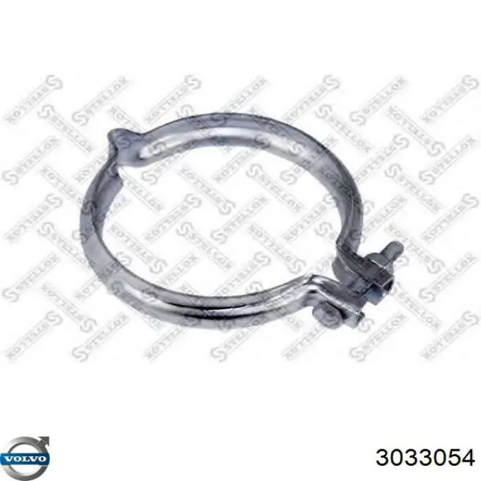 Braçadeira de silenciador dianteira 3033054 Volvo