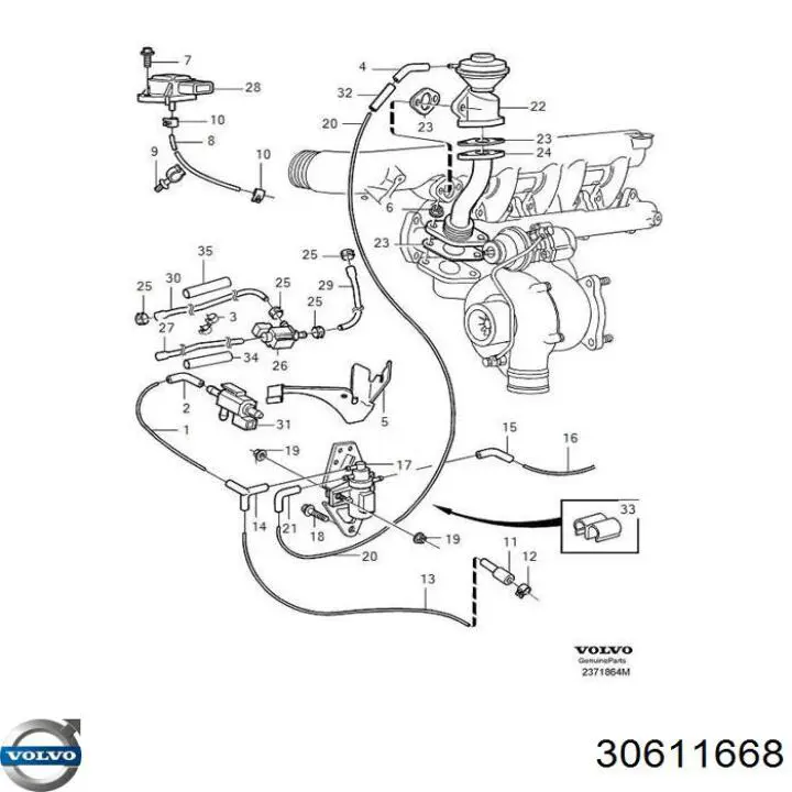 Válvula de comutação do sistema de fornecimento de ar Volvo 30611668 preço, a partir de 56,18 USD