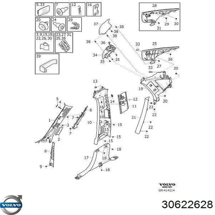  Volvo 30622628 preço, a partir de 4,01 USD