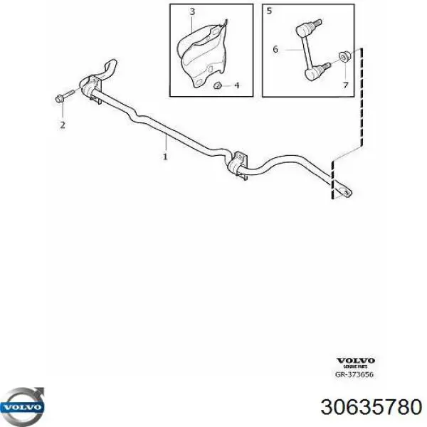 Estabilizador traseiro Volvo 30635780 preço, a partir de 100,45 USD