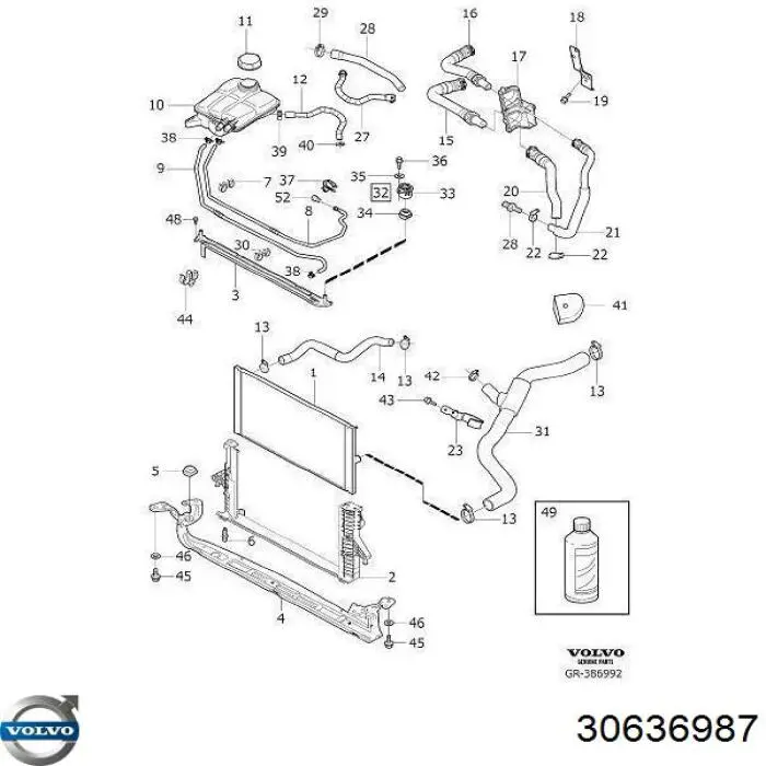  Volvo 30636987 preço, a partir de  USD