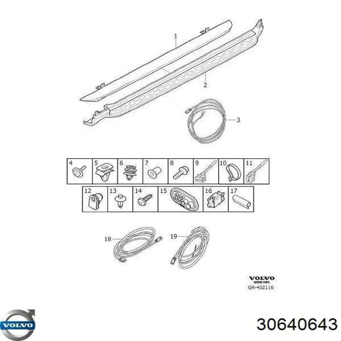 Compre 30640643 Volvo Suporte de acesso (fixação)