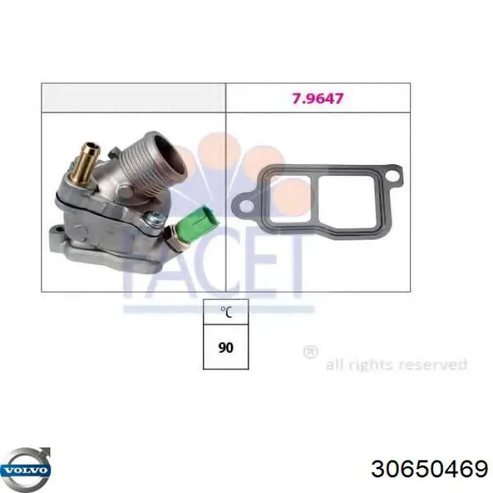 Caixa do termostato Volvo 30650469 preço, a partir de 51,41 USD