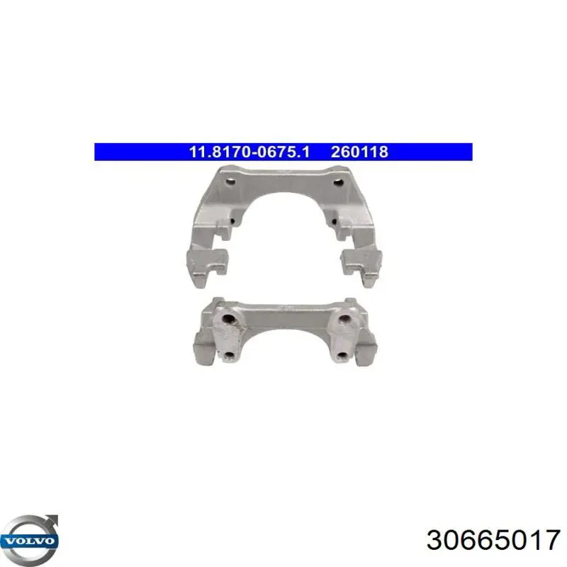 30665017 Volvo Braçadeira do freio de suporte traseiro