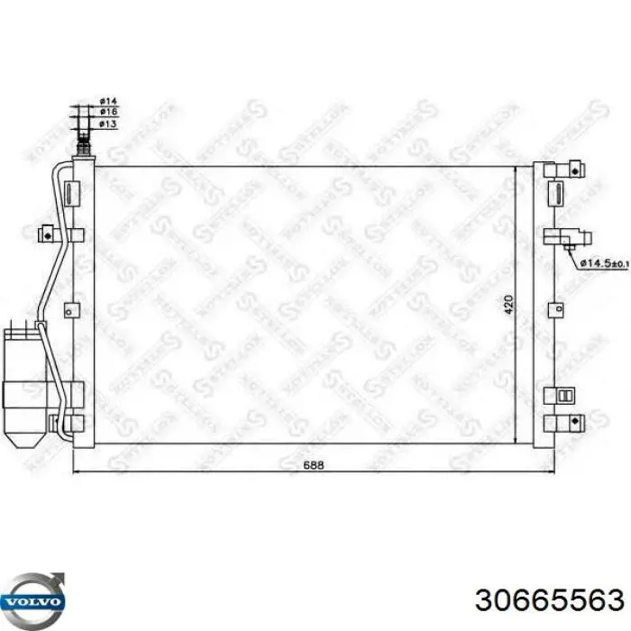 Compre 30665563 Volvo Radiador de aparelho de ar condicionado