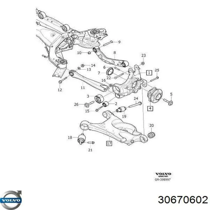 Parafuso de cubo Volvo 30670602 preço, a partir de 17,15 USD
