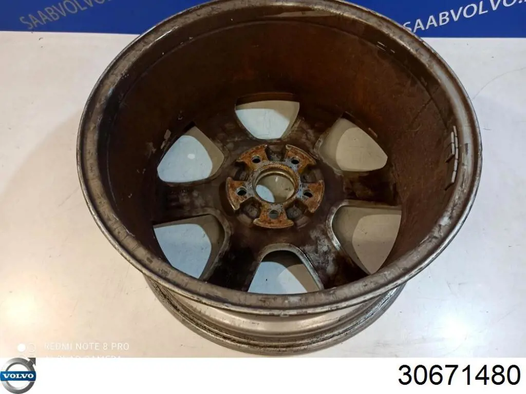 Discos de roda de aleação ligeira (de aleação ligeira, de titânio) Volvo 31200895