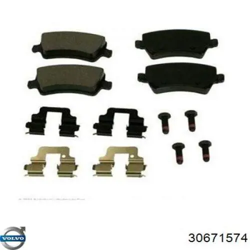 Sapatas do freio traseiras de disco Volvo 30671574 preço, a partir de 42,24 USD