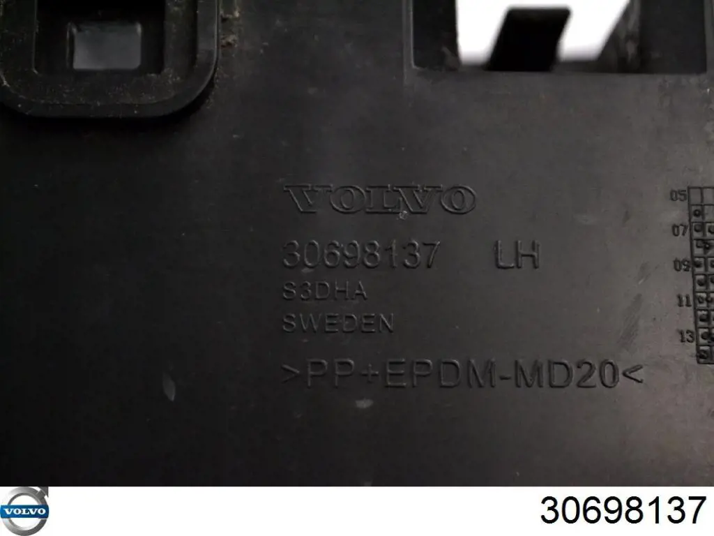 Consola esquerda do pára-choque traseiro Volvo 30698137 preço, a partir de 95,36 USD