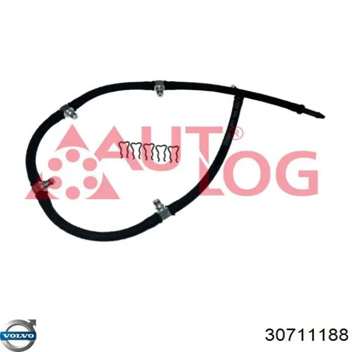 30711188 Volvo Tubo de combustível, inverso desde os injetores