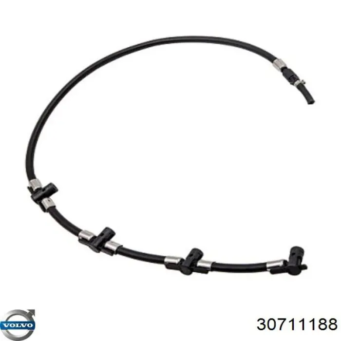 Tubo de combustível, inverso desde os injetores Volvo 30711188 preço, a partir de 27,66 USD
