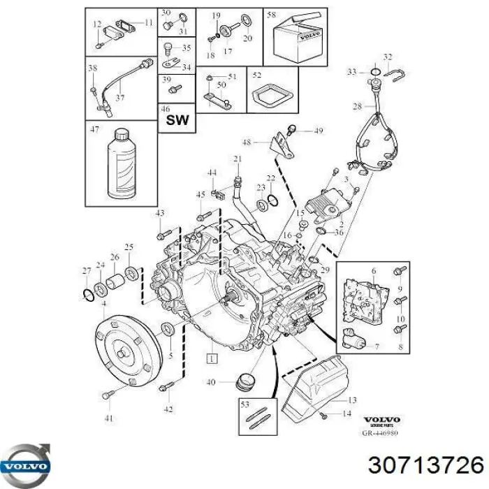 30713726 Volvo Bucim de bomba de óleo da Caixa Automática de Mudança