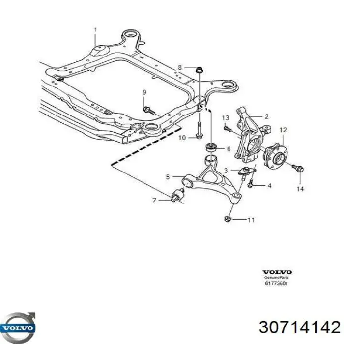30714142 Volvo Parafuso de cubo