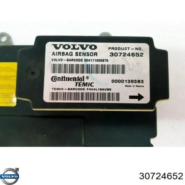 30773786 Volvo Módulo processador de controlo da bolsa de ar (Centralina eletrônica AIRBAG)