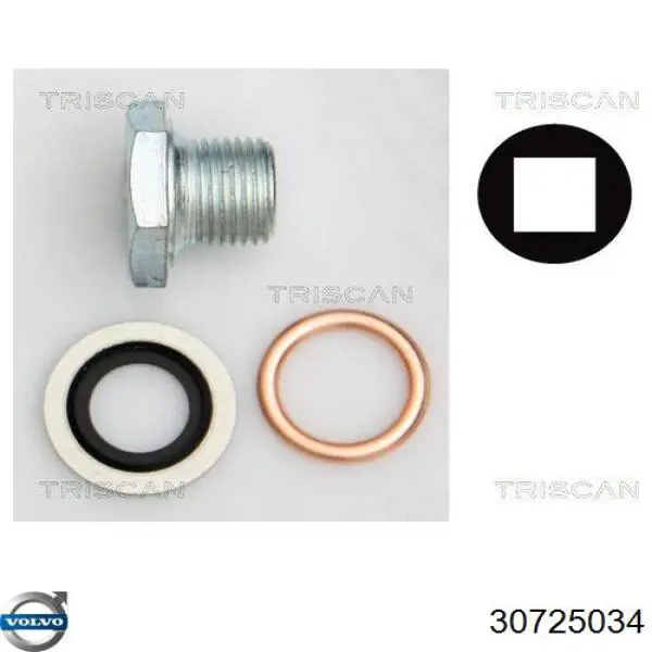 30725034 Volvo Vedante de rolha de panela de motor