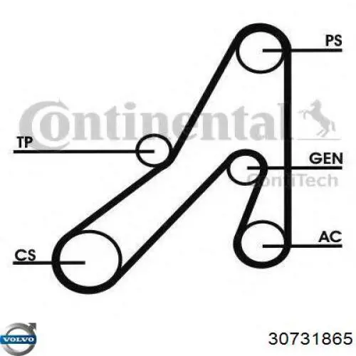 Compre 30731865 Volvo Polia de cambota