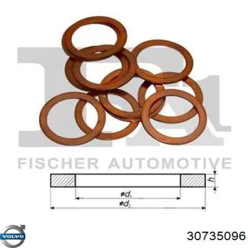 Tubo (mangueira) de fornecimento de óleo de turbina Volvo 30735096 preço, a partir de 38,37 USD