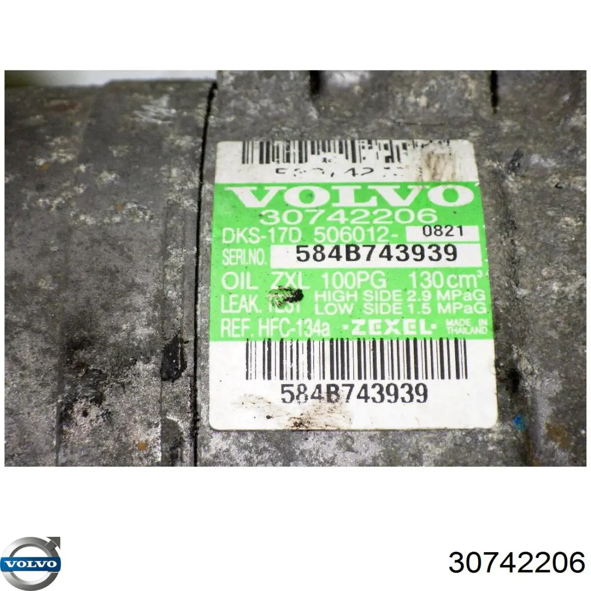 Compressor de aparelho de ar condicionado Volvo 30742206 preço, a partir de 162,02 USD
