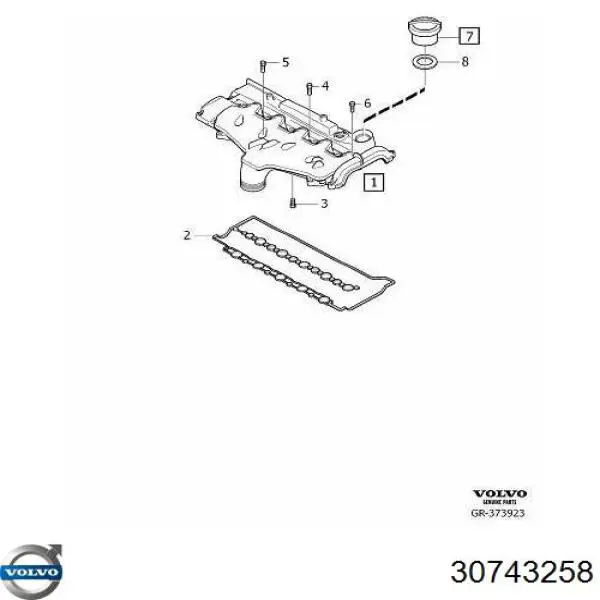 30743258 Volvo Tubo coletor de admissão