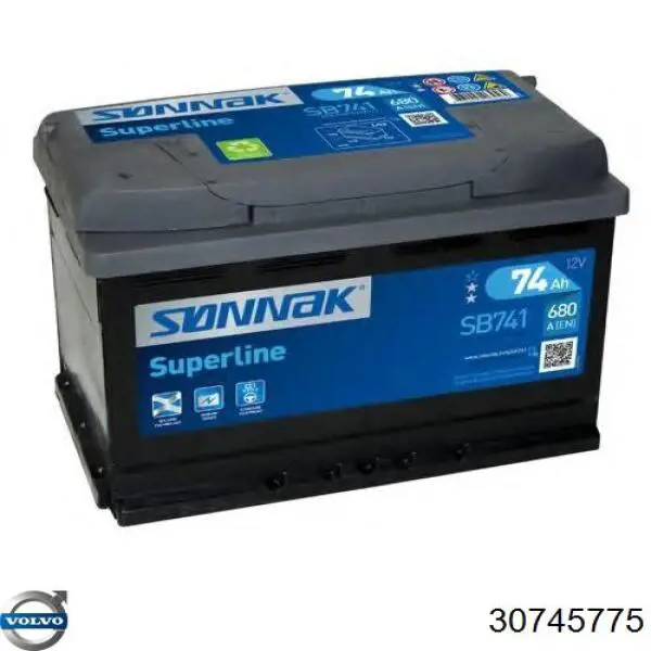 Bateria recarregável (PILHA) Volvo 30745775 preço, a partir de 416,82 USD
