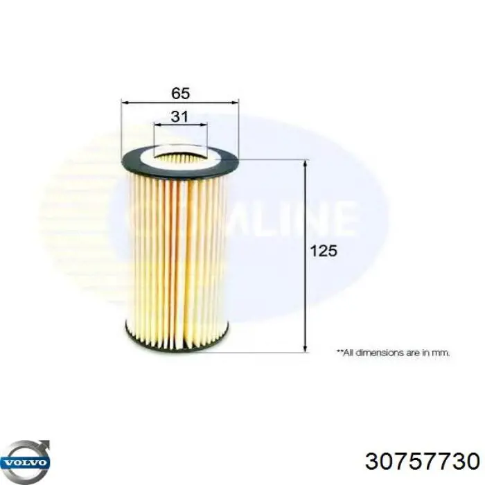 Compre 30757730 Volvo Caixa do filtro de óleo