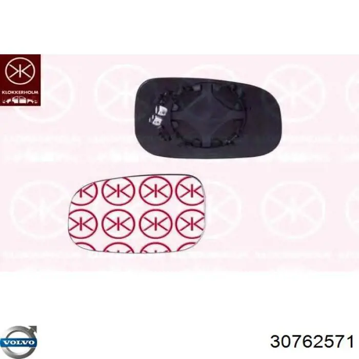 Compre 30762571 Volvo Elemento espelhado do espelho de retrovisão esquerdo