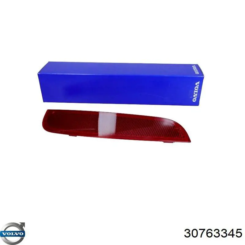 30763345 Volvo Retrorrefletor (refletor) do pára-choque traseiro esquerdo