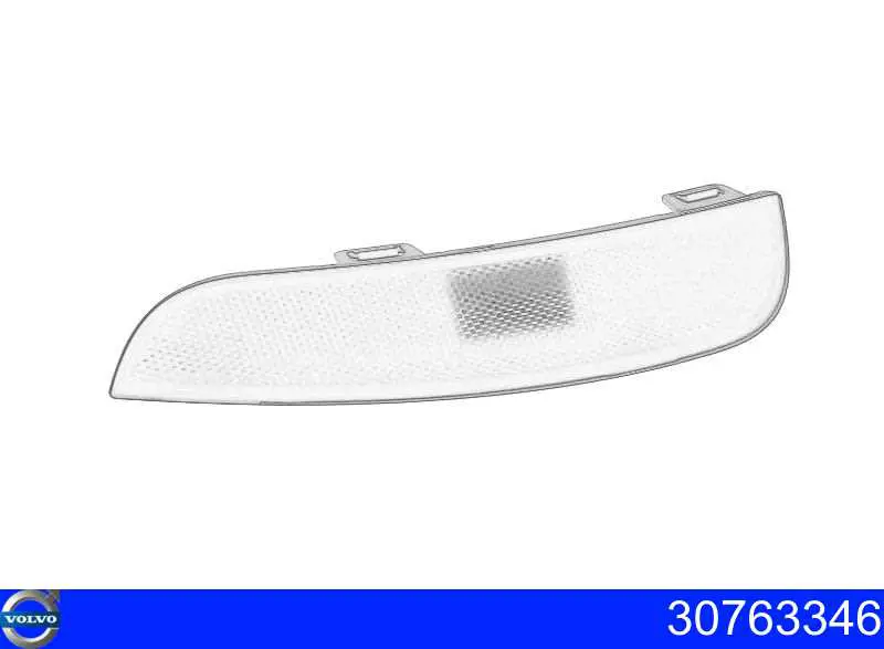 30763346 Volvo Retrorrefletor (refletor) do pára-choque traseiro direito